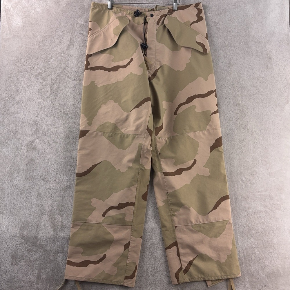 US Military Cold Weather Trousers Mens Size Medium Long Desert Camo ECWCS‎ Pants